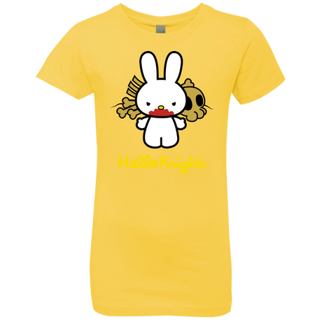 T-Shirts Vibrant Yellow / YXS Hello Knights Girls Premium T-Shirt