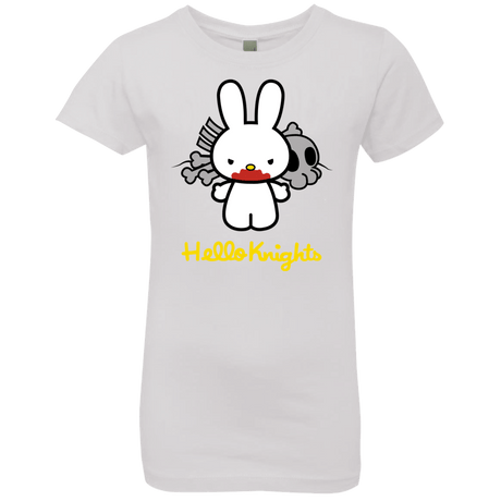 T-Shirts White / YXS Hello Knights Girls Premium T-Shirt