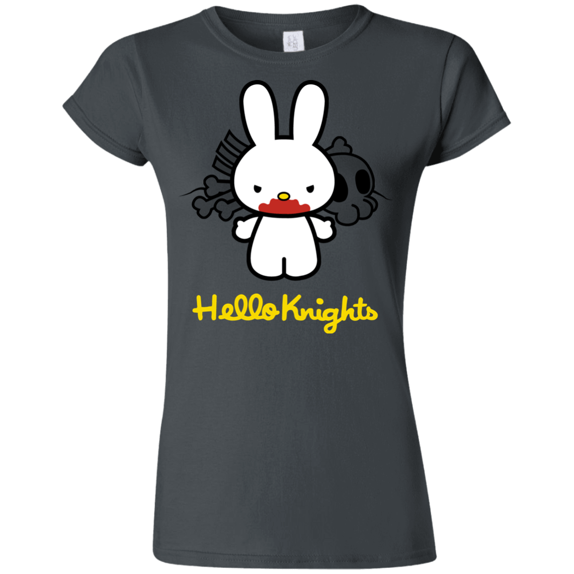 T-Shirts Charcoal / S Hello Knights Junior Slimmer-Fit T-Shirt