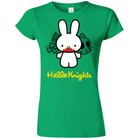 T-Shirts Irish Green / S Hello Knights Junior Slimmer-Fit T-Shirt