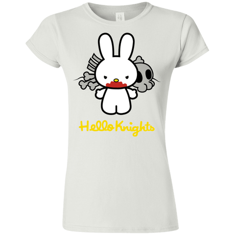 T-Shirts White / S Hello Knights Junior Slimmer-Fit T-Shirt