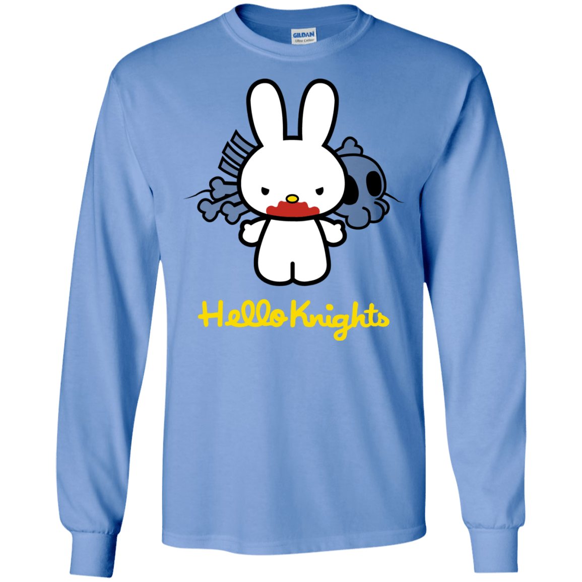 T-Shirts Carolina Blue / S Hello Knights Men's Long Sleeve T-Shirt