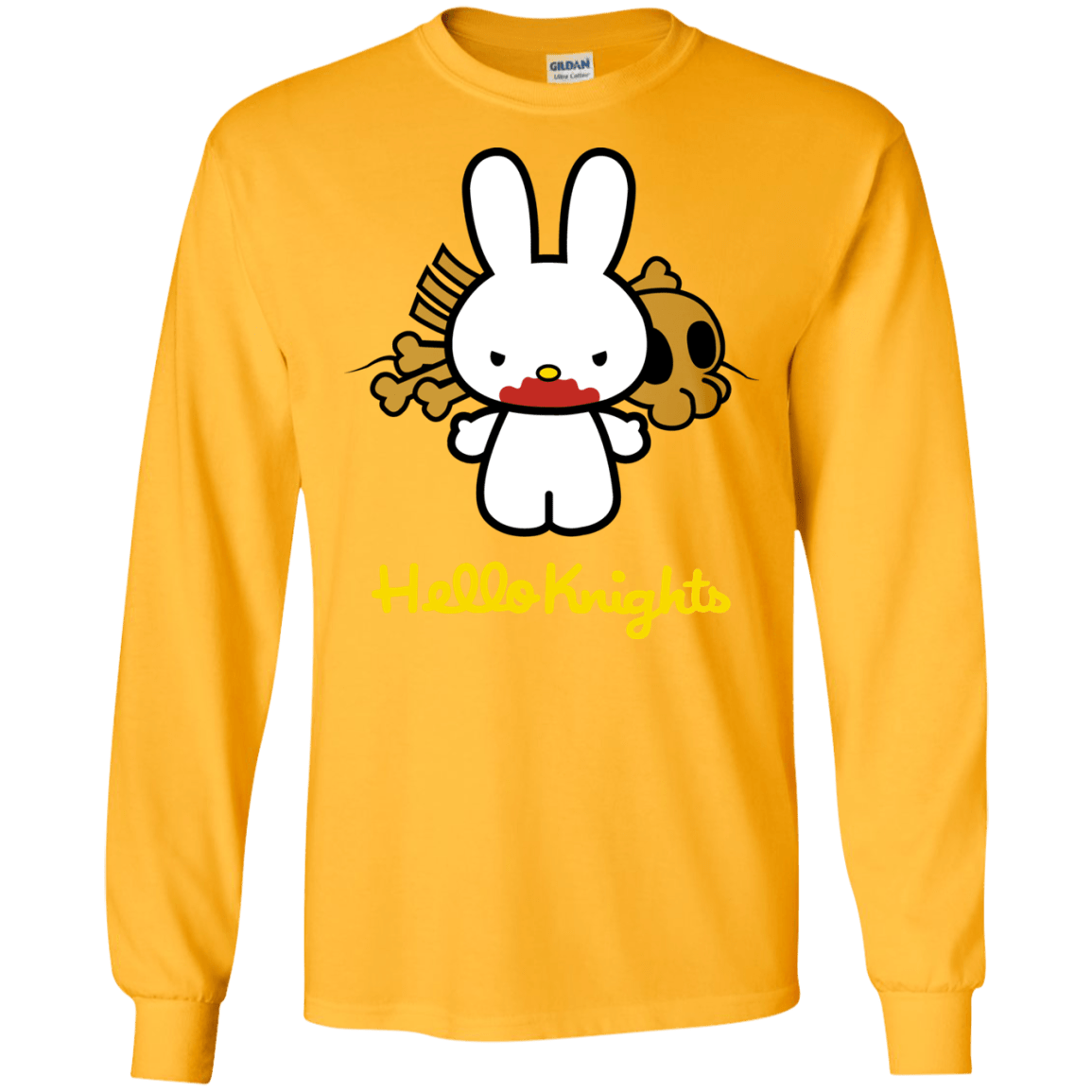 T-Shirts Gold / S Hello Knights Men's Long Sleeve T-Shirt