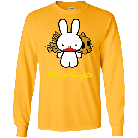 T-Shirts Gold / S Hello Knights Men's Long Sleeve T-Shirt