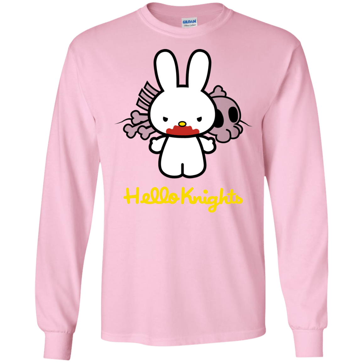 T-Shirts Light Pink / S Hello Knights Men's Long Sleeve T-Shirt