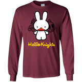 T-Shirts Maroon / S Hello Knights Men's Long Sleeve T-Shirt