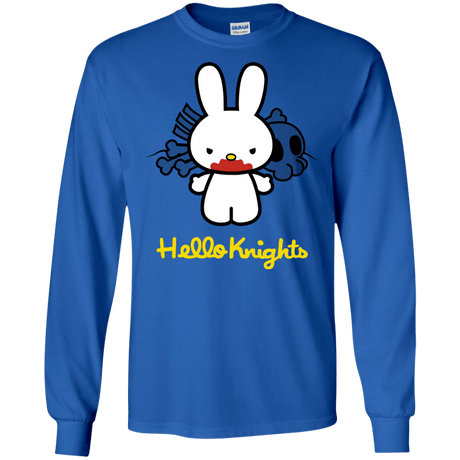 T-Shirts Royal / S Hello Knights Men's Long Sleeve T-Shirt