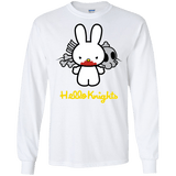 T-Shirts White / S Hello Knights Men's Long Sleeve T-Shirt