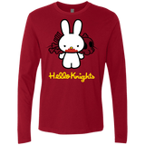 T-Shirts Cardinal / S Hello Knights Men's Premium Long Sleeve