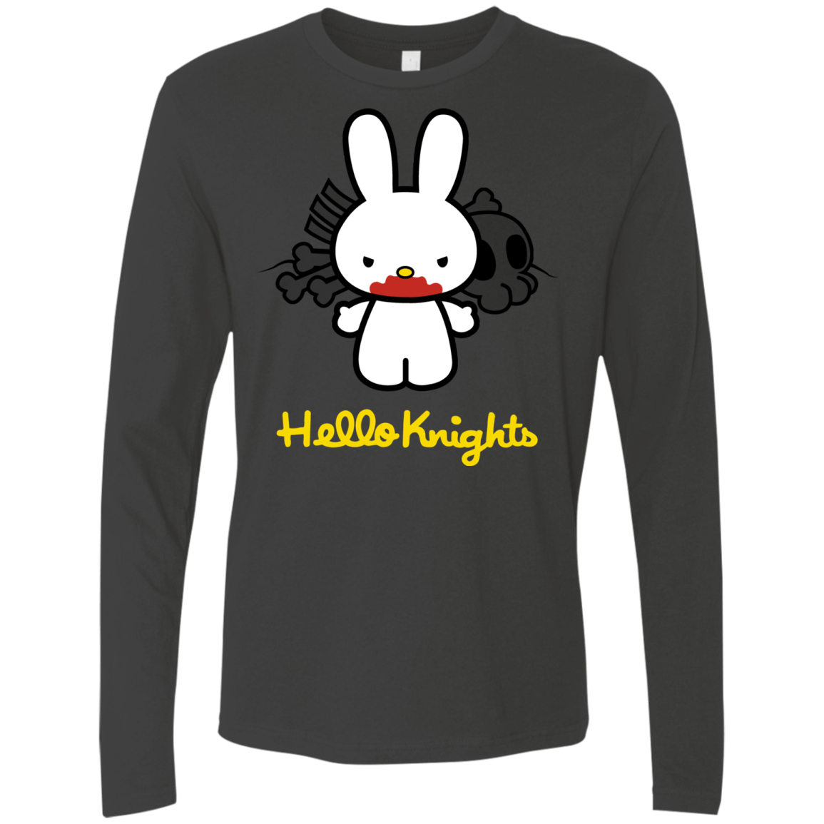 T-Shirts Heavy Metal / S Hello Knights Men's Premium Long Sleeve