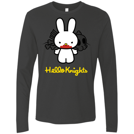 T-Shirts Heavy Metal / S Hello Knights Men's Premium Long Sleeve