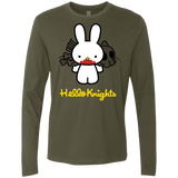 T-Shirts Military Green / S Hello Knights Men's Premium Long Sleeve