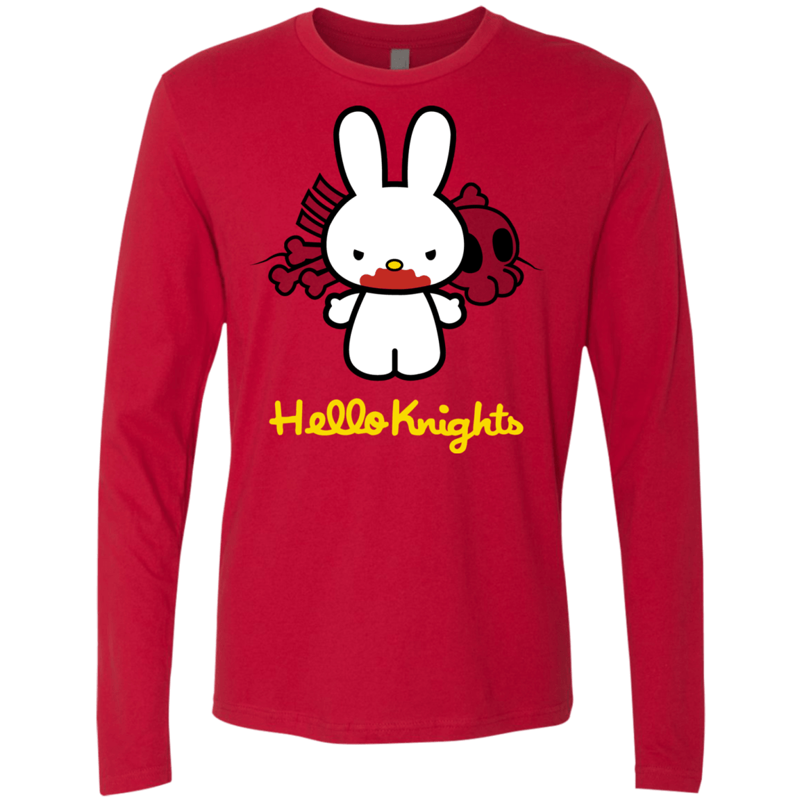 T-Shirts Red / S Hello Knights Men's Premium Long Sleeve