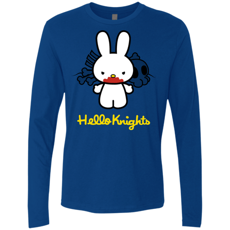 T-Shirts Royal / S Hello Knights Men's Premium Long Sleeve