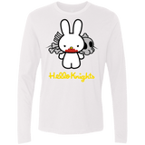 T-Shirts White / S Hello Knights Men's Premium Long Sleeve
