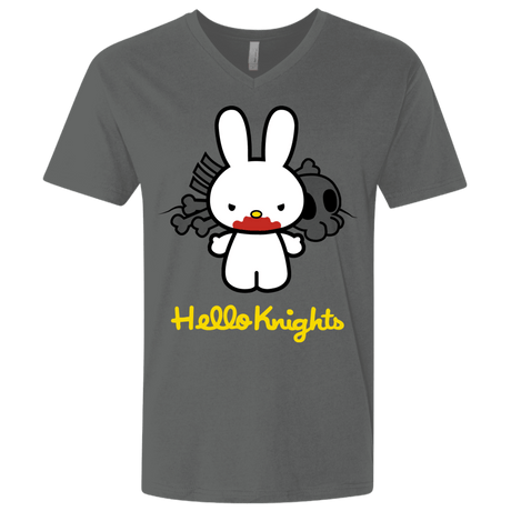 T-Shirts Heavy Metal / X-Small Hello Knights Men's Premium V-Neck