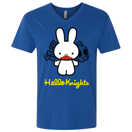 T-Shirts Royal / X-Small Hello Knights Men's Premium V-Neck