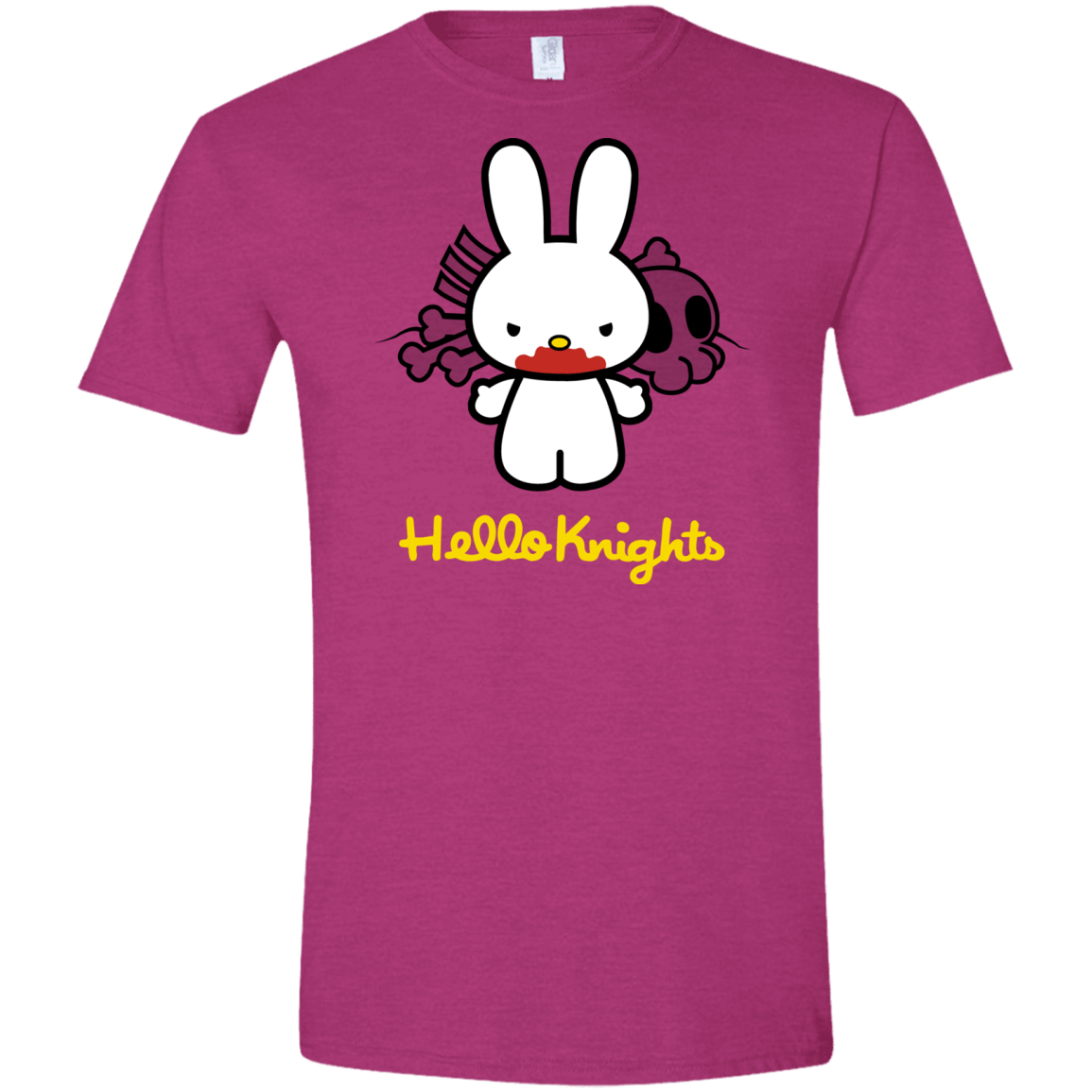 T-Shirts Antique Heliconia / S Hello Knights Men's Semi-Fitted Softstyle