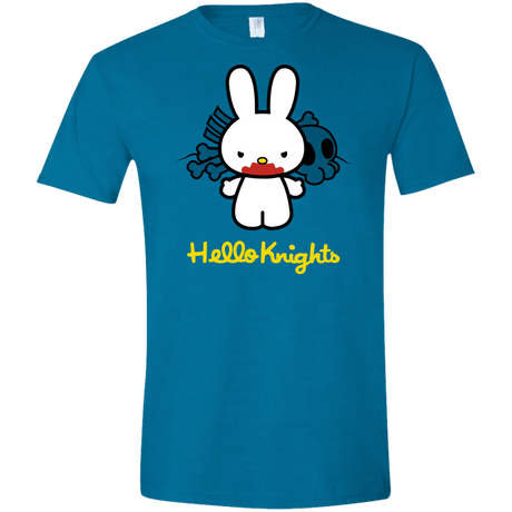 T-Shirts Antique Sapphire / S Hello Knights Men's Semi-Fitted Softstyle