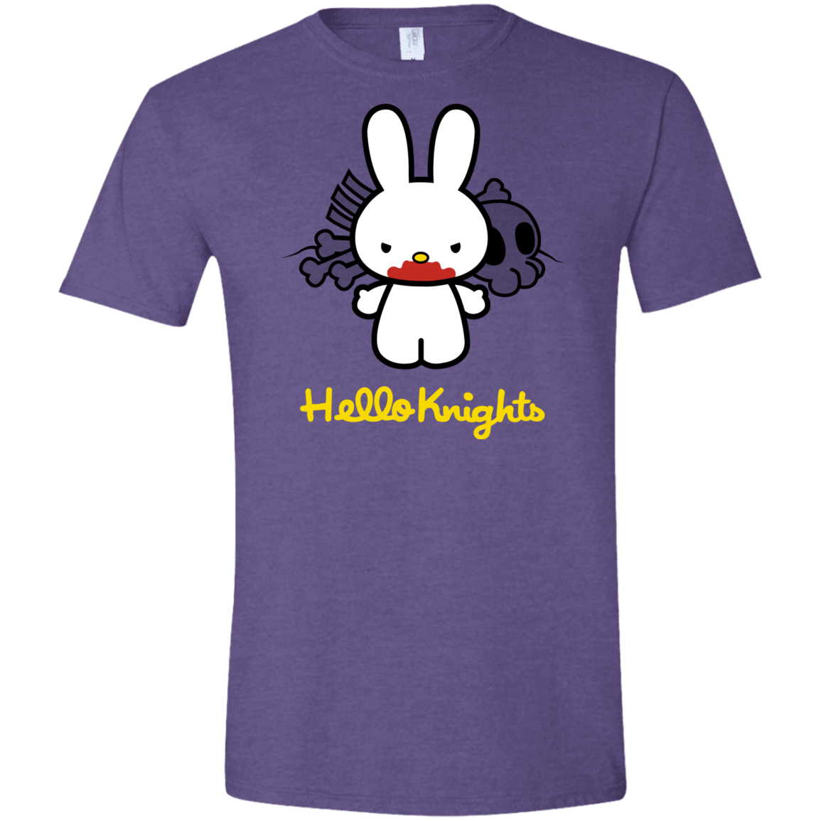 T-Shirts Heather Purple / S Hello Knights Men's Semi-Fitted Softstyle