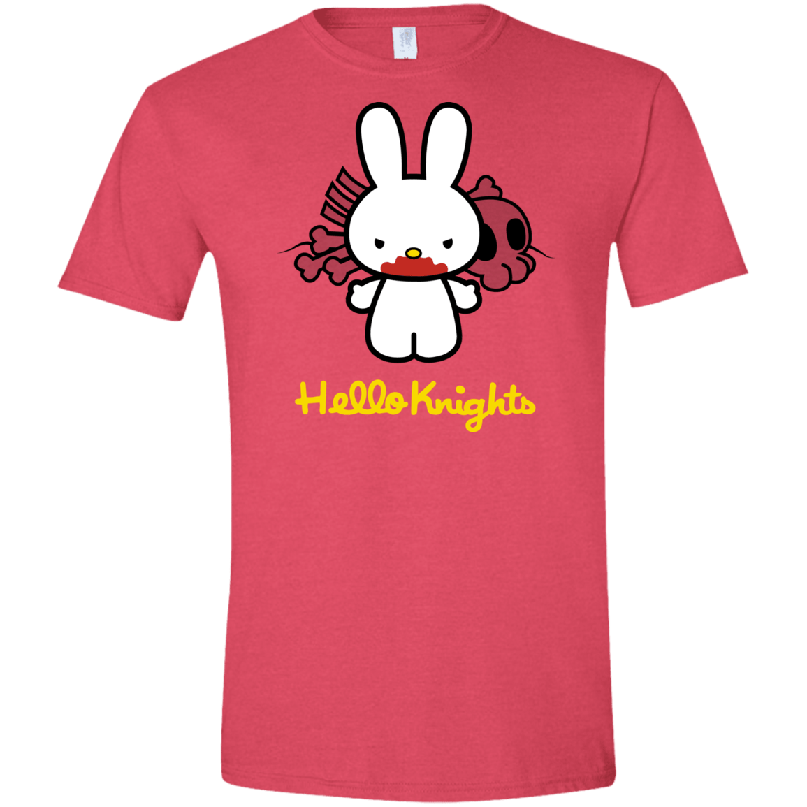 T-Shirts Heather Red / S Hello Knights Men's Semi-Fitted Softstyle