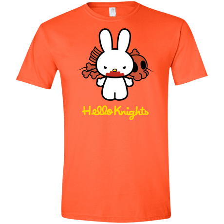 T-Shirts Orange / S Hello Knights Men's Semi-Fitted Softstyle
