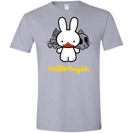 T-Shirts Sport Grey / X-Small Hello Knights Men's Semi-Fitted Softstyle