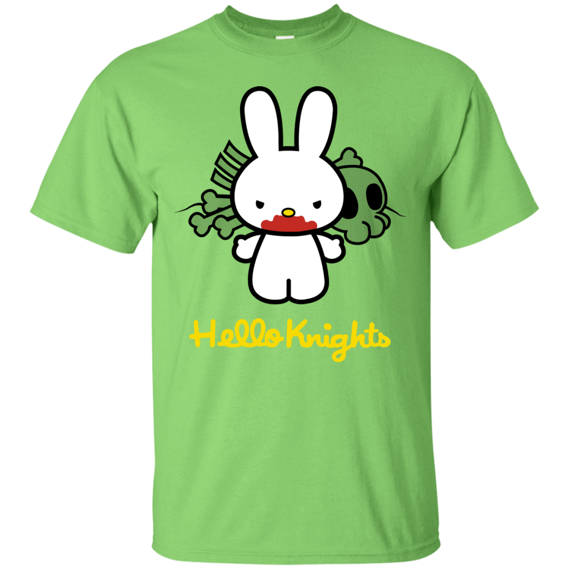 T-Shirts Lime / S Hello Knights T-Shirt