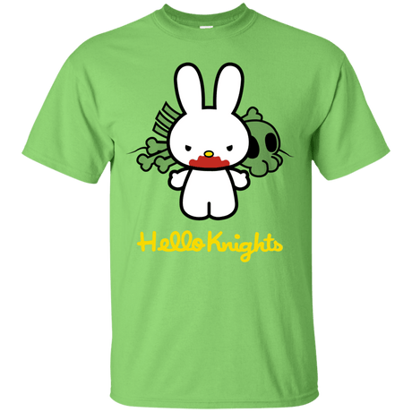T-Shirts Lime / S Hello Knights T-Shirt