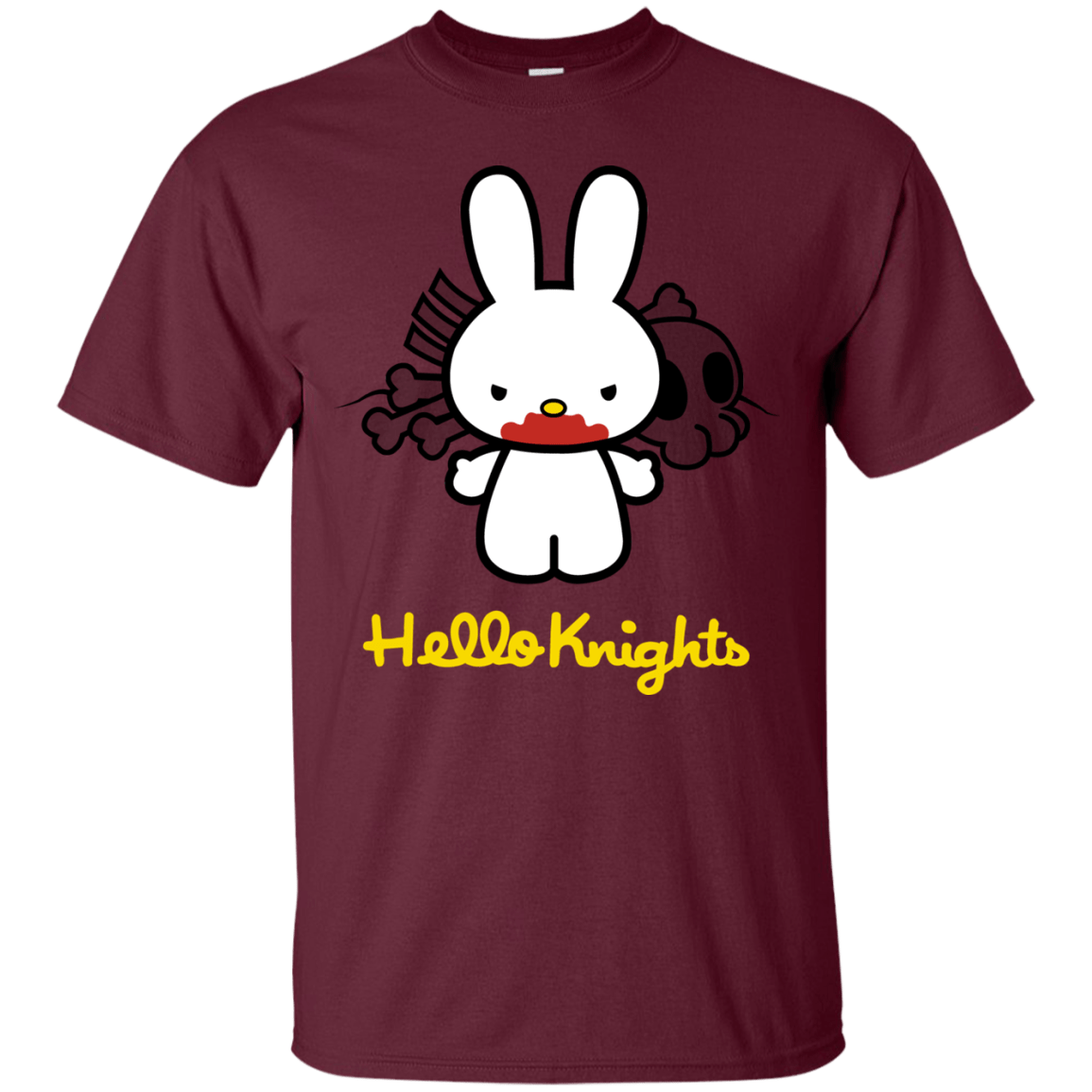 T-Shirts Maroon / S Hello Knights T-Shirt