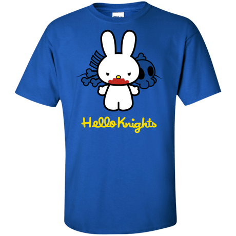T-Shirts Royal / XLT Hello Knights Tall T-Shirt
