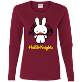 T-Shirts Cardinal / S Hello Knights Women's Long Sleeve T-Shirt
