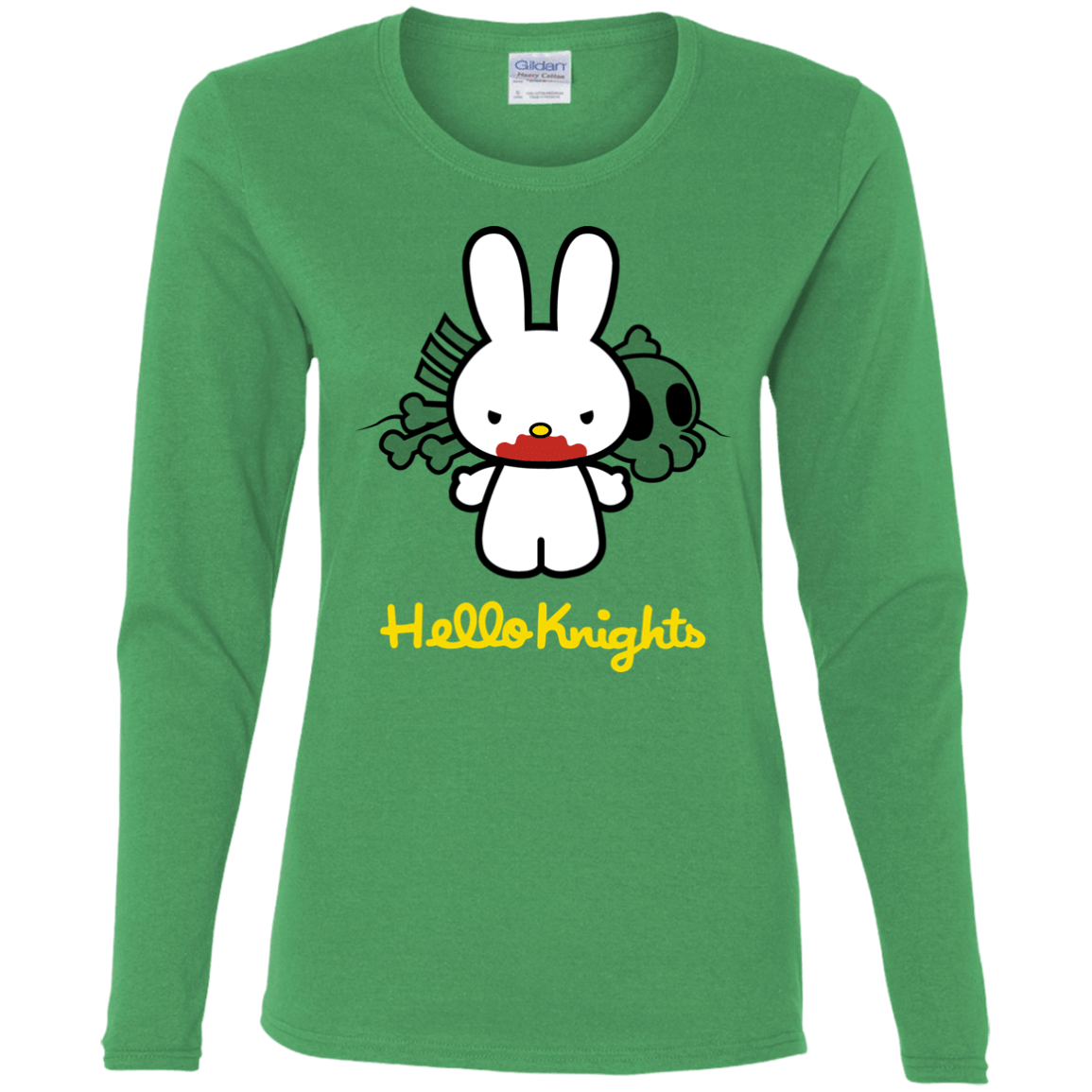 T-Shirts Irish Green / S Hello Knights Women's Long Sleeve T-Shirt
