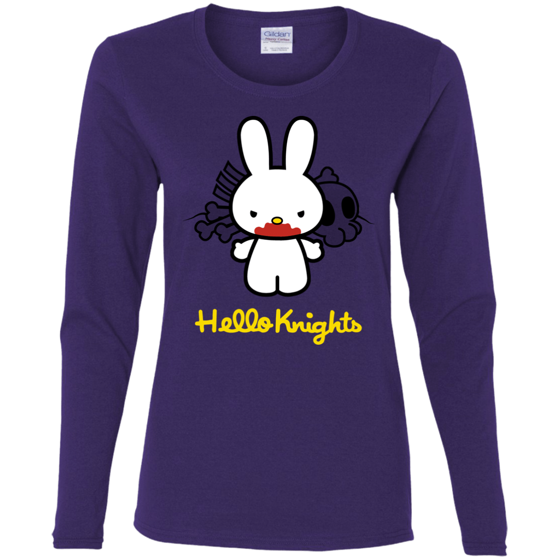 T-Shirts Purple / S Hello Knights Women's Long Sleeve T-Shirt