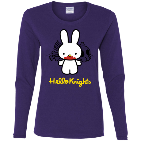 T-Shirts Purple / S Hello Knights Women's Long Sleeve T-Shirt