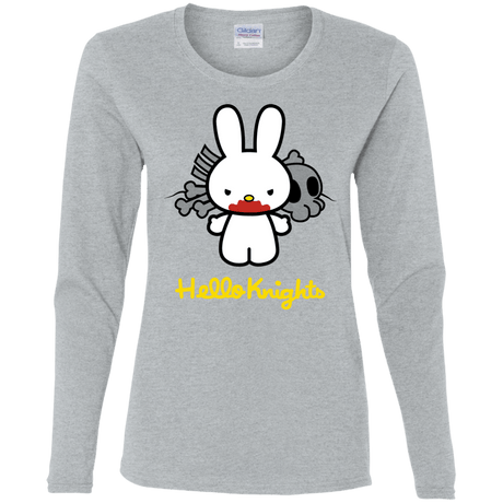 T-Shirts Sport Grey / S Hello Knights Women's Long Sleeve T-Shirt