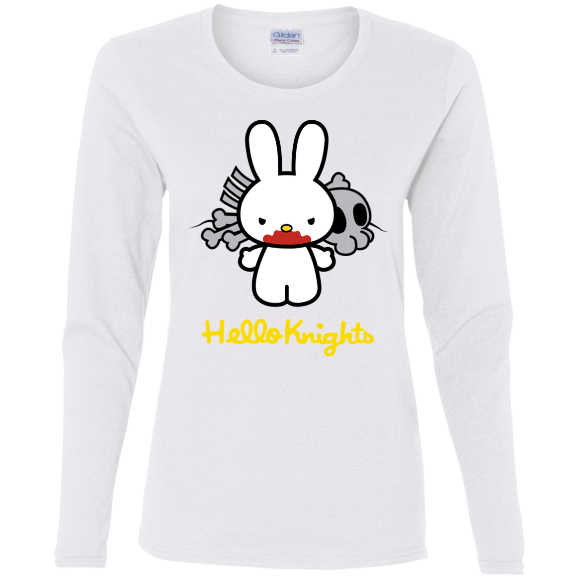 T-Shirts White / S Hello Knights Women's Long Sleeve T-Shirt