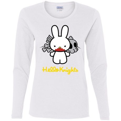 T-Shirts White / S Hello Knights Women's Long Sleeve T-Shirt