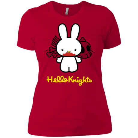 T-Shirts Red / X-Small Hello Knights Women's Premium T-Shirt