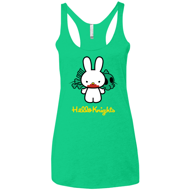 T-Shirts Envy / X-Small Hello Knights Women's Triblend Racerback Tank