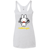 T-Shirts Heather White / X-Small Hello Knights Women's Triblend Racerback Tank