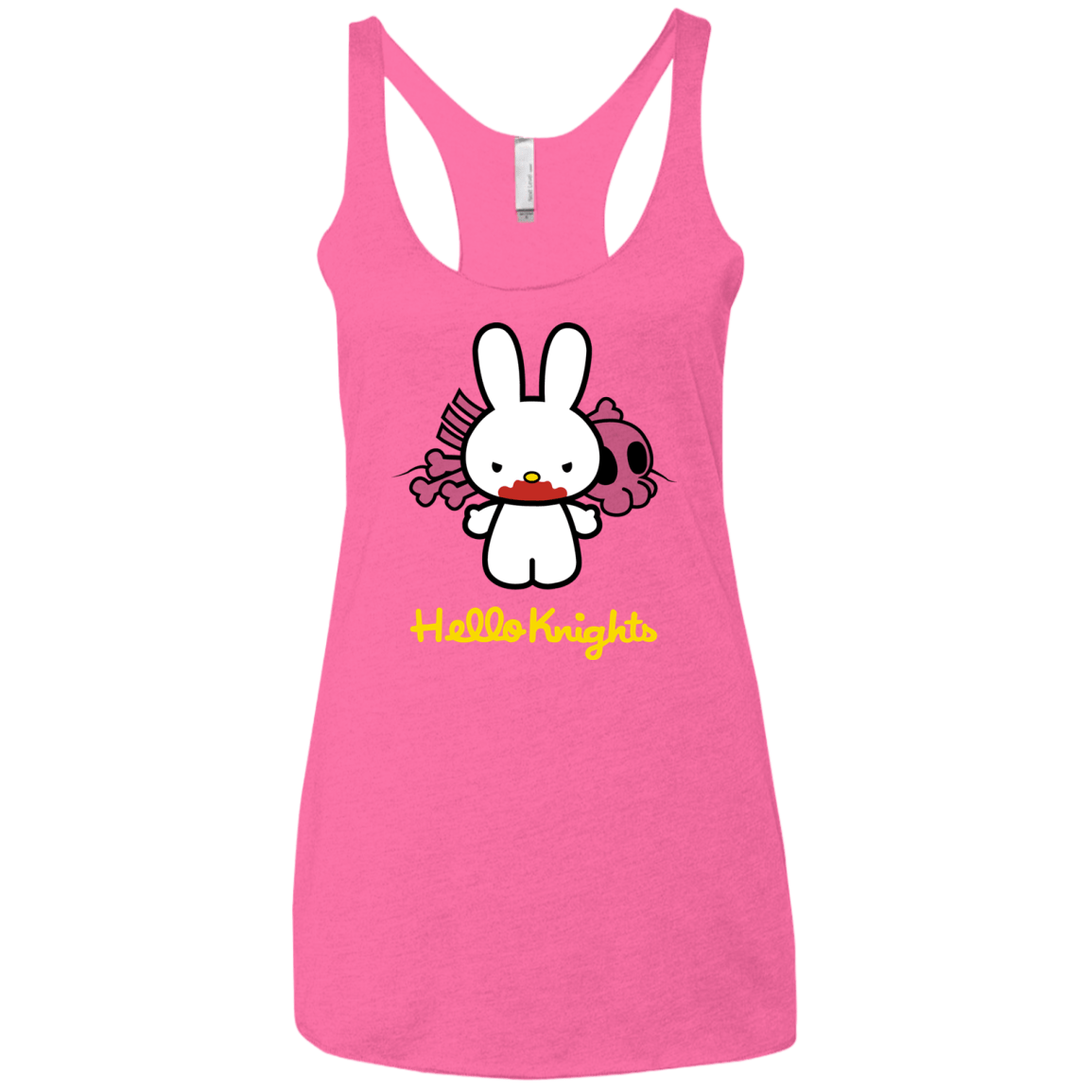 T-Shirts Vintage Pink / X-Small Hello Knights Women's Triblend Racerback Tank