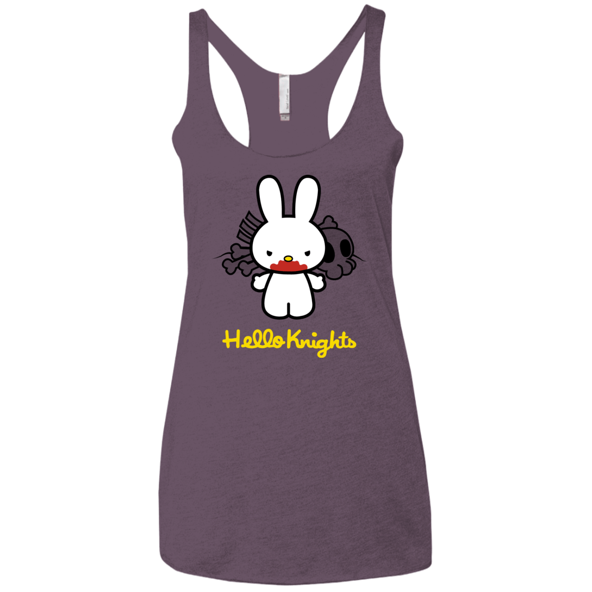 T-Shirts Vintage Purple / X-Small Hello Knights Women's Triblend Racerback Tank