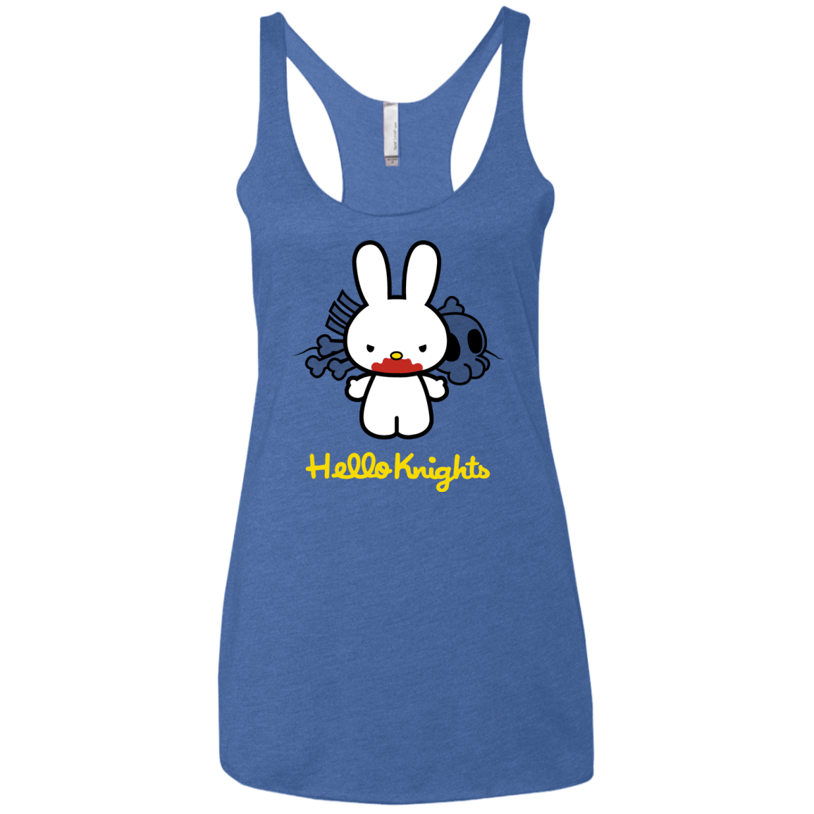 T-Shirts Vintage Royal / X-Small Hello Knights Women's Triblend Racerback Tank
