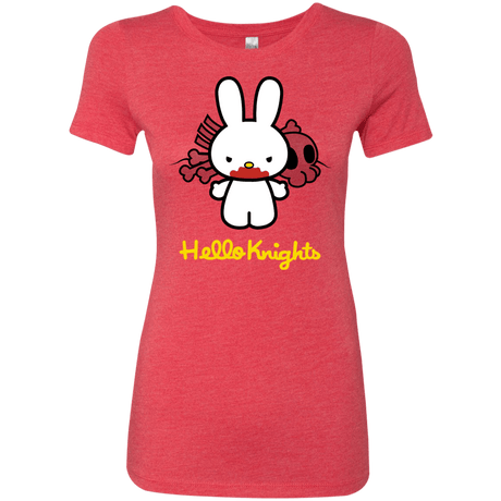 T-Shirts Vintage Red / S Hello Knights Women's Triblend T-Shirt