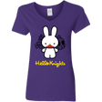 T-Shirts Purple / S Hello Knights Women's V-Neck T-Shirt