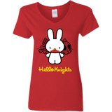 T-Shirts Red / S Hello Knights Women's V-Neck T-Shirt