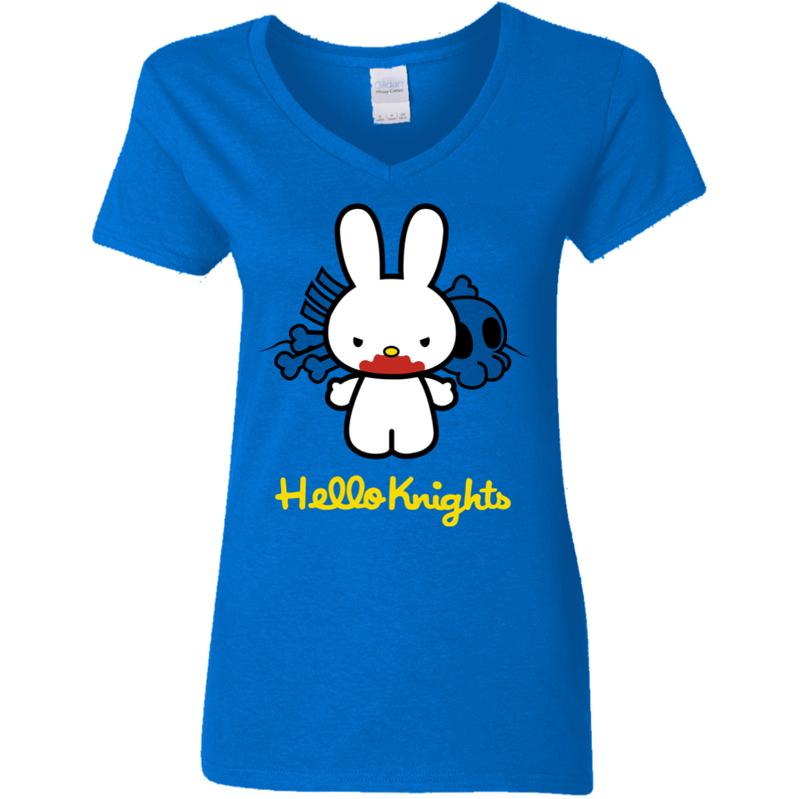 T-Shirts Royal / S Hello Knights Women's V-Neck T-Shirt