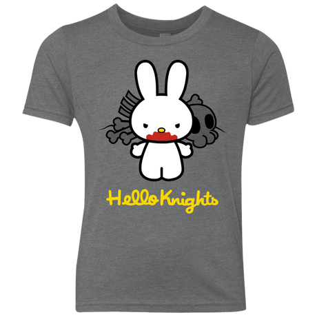T-Shirts Premium Heather / YXS Hello Knights Youth Triblend T-Shirt