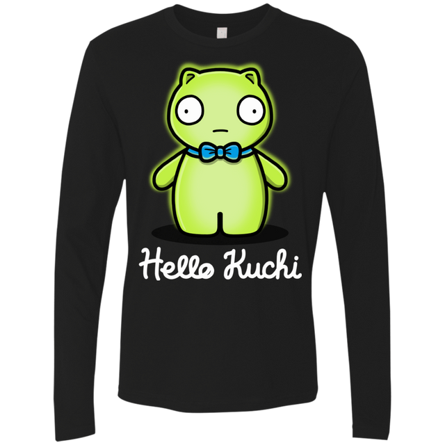 T-Shirts Black / S Hello Kuchi Men's Premium Long Sleeve